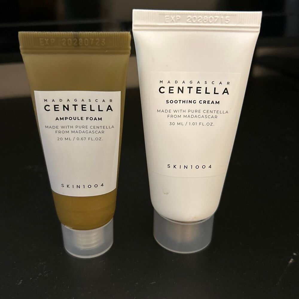 Skin1004 Centella Soothing Cream and Ampoule Foam #kbeauty #skincare
